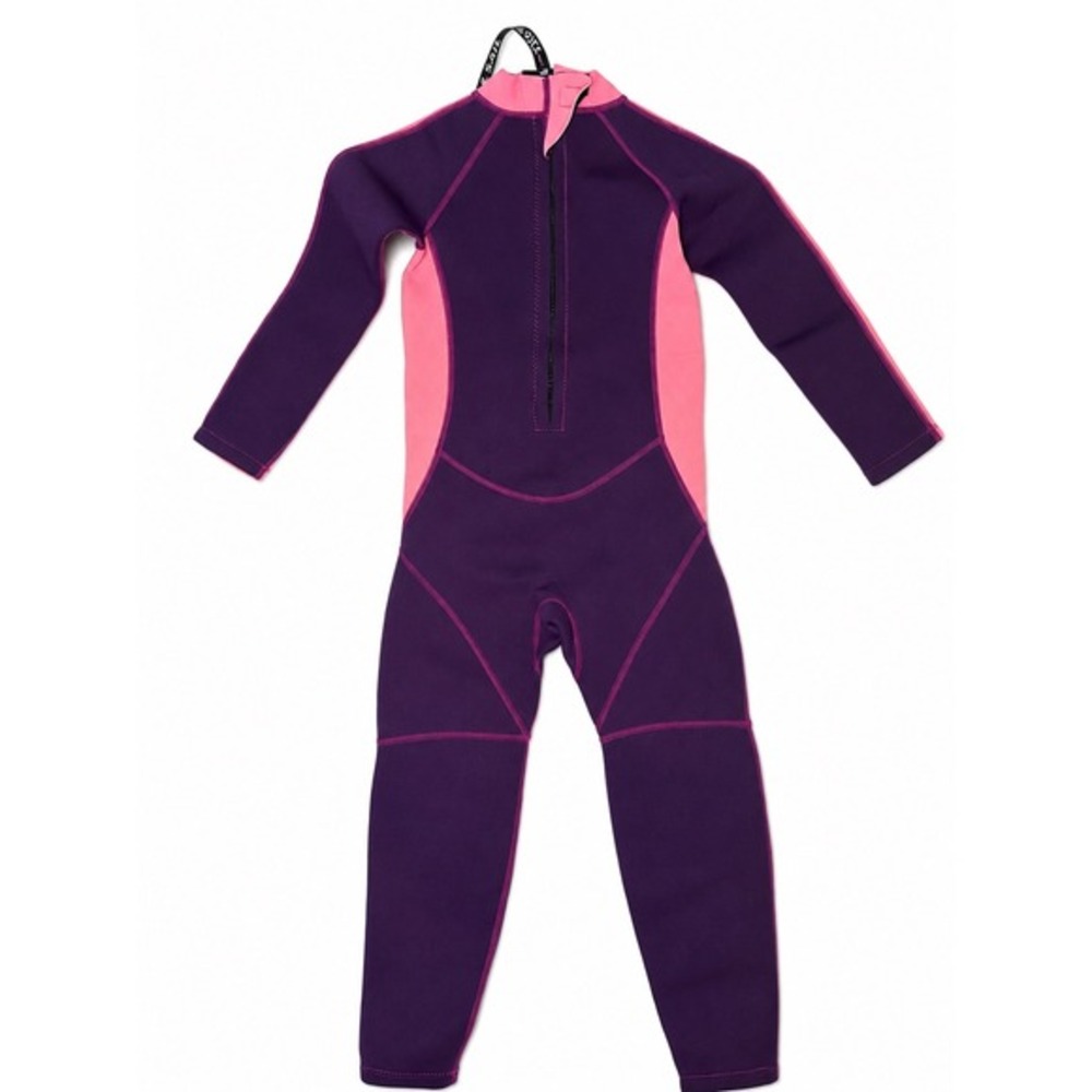 Dive & Sail Manta Kids XL Full Body Wetsuit Pink Purple Neoprene Surf Suit - Picture 2 of 12